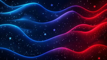 Obraz premium Mesmerizing Swirling Waves of Cosmic Energy in a Vibrant Celestial Landscape