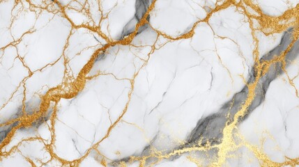 White marble texture with golden veins abstract background elegant and luxurious.