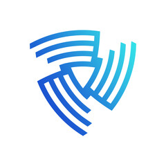 AI Security System Logo Biometric Circuit Logo