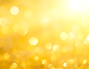 Obraz premium Abstract golden bokeh background with varying sizes of out-of-focus lights