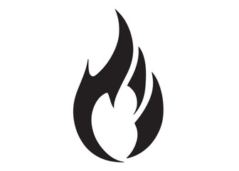 campfire bonfire logo silhouette, burning bonfire logo silhouette, fire logo design, fire flame logo icon on white background.	