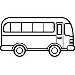 Simple Gray Bus Icon Vector Graphic for Travel Transportation and Public Transit Designs Perfect for Mobile Apps and Website Interfaces