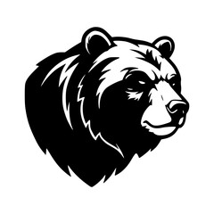 Fierce Bear heads vector illustration