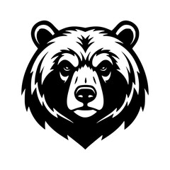 Fierce Bear heads vector illustration