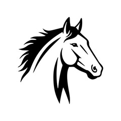 Mustang Horse heads vector illustration