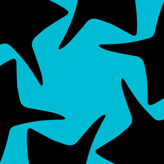 vector silhouette of a shark