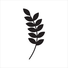 Farm wheat ears icon vector template. color editable on white background. eps 10