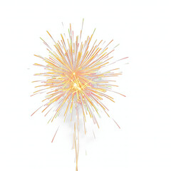 Fototapeta premium fireworks isolated on white background