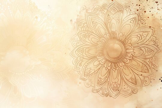 Vibrant and detailed illustration of traditional Indian henna designs, perfect for Diwali festivities. The intricate patterns and motifs are a testament to the rich cultural heritage of India