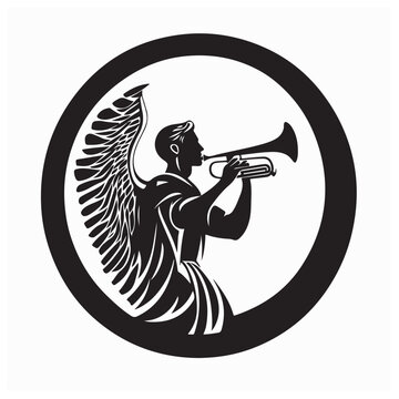 Angel Moroni The Church of Jesus Christ of Latter Design Logo vector