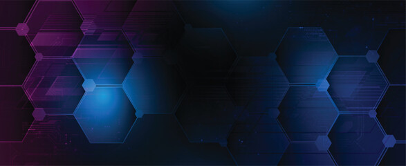 Abstract high digital technology and science background