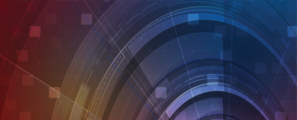 Abstract high digital technology and science background