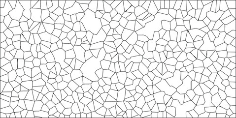 Abstract black and white polygon background with cell-like geometric structure for modern design projects