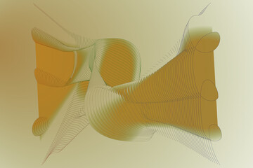 Angel wings abstract vector design with blue wave pattern and silhouette art