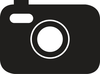 Camera icon set. Photo camera in flat style.