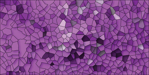 Abstract geometric mosaic design in shades of purple perfect for backgrounds and surface patterns