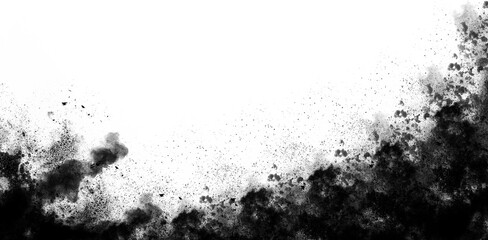 water splash on black background