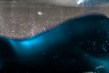 Fototapeta premium welle blau wasser flut kunst