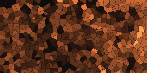 Abstract mosaic pattern in earth tones creates a textured background perfect for digital designs and artistic applications providing visual appeal