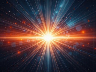 Obraz premium red star burst