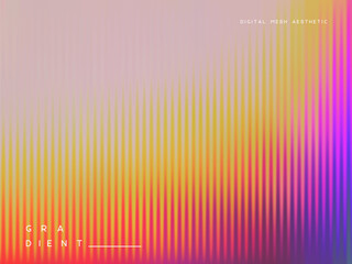 3d glassmorphism glass with iridescent colors on the pastel pink. Abstract gradient background. Corrugated trendy texture. Vector illustration.