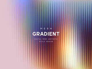 3d glassmorphism glass with iridescent colors on the pastel pink. Abstract gradient background. Corrugated trendy texture. Vector illustration.