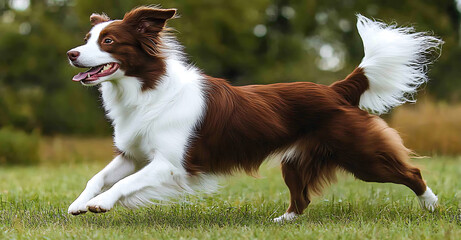 Border collie playing