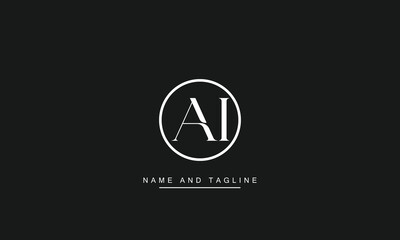 AI, IA Abstract Letters Logo Monogram