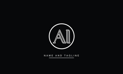 AI, IA Abstract Letters Logo Monogram