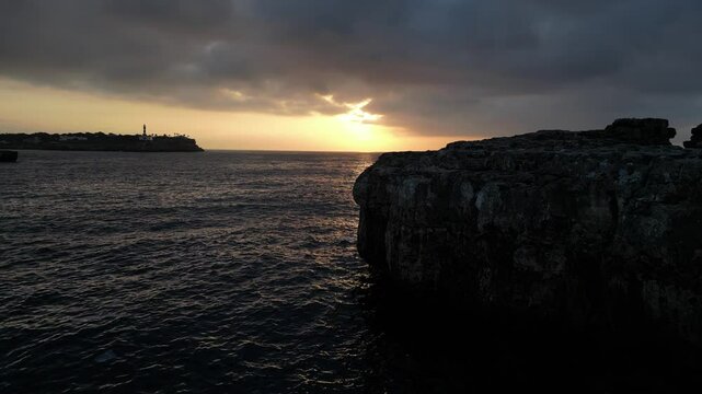 sunset over the sea