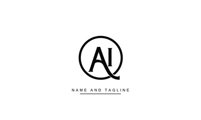 AI, IA Abstract Letters Logo Monogram