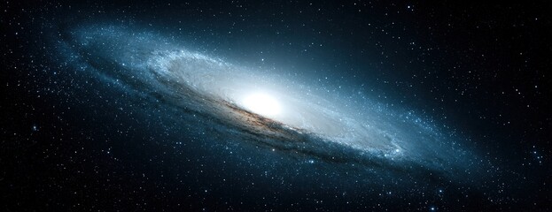 Fototapeta premium Spiral Galaxy In Deep Space