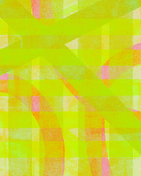 Luminous Green Grid Abstract