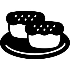 Pukis Cake Solid Icon