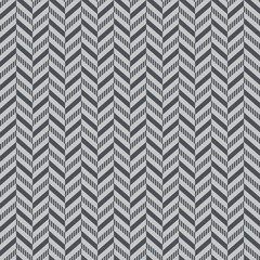 Seamless Ethnic Chevron Pattern On Light Gray Background