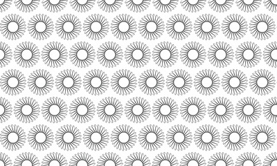 Elegant minimalist sunburst pattern.  Repeatable design ideal for backgrounds, textiles, or web design.  Clean lines and subtle texture create a sophisticated, modern aesthetic.