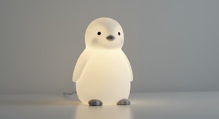 White penguin night light