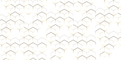 Abstract hexagon white background with shadow .golden background Futuristic blue neon honeycombs. Modern technology design. Vector illustration.