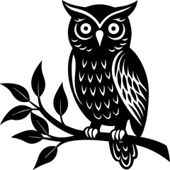 owl on branch