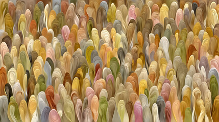 filled with digital color artifacts and distorted hues