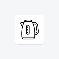 Electric Kettle, vector, pixel perfect, illustrator file