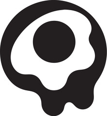 Fried Egg Icon Vector