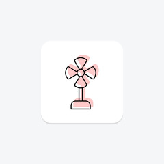Pedestal Fan, vector, pixel perfect, illustrator file