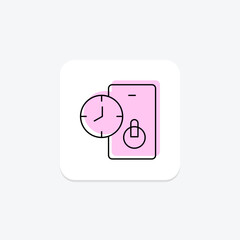 Timer Switch, vector, pixel perfect, illustrator file