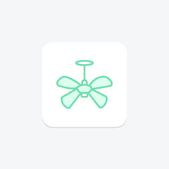 Ceiling Fan, vector, pixel perfect, illustrator file