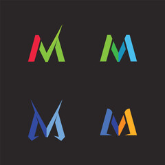 Elegant Vector Logo Featuring Stylish and Minimalist Letter M
