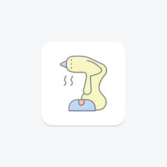 Garment Steamer, vector, pixel perfect, illustrator file