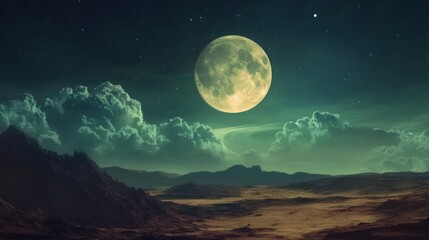 Lunar Desert Landscape