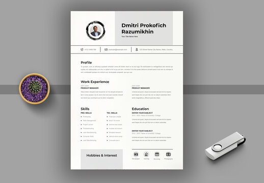 Resume And Cover Letter Template