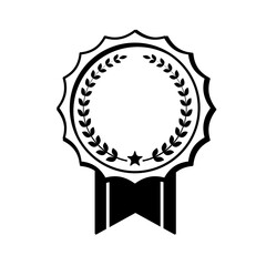 シンプルなランキングメダル装飾フレームイラスト